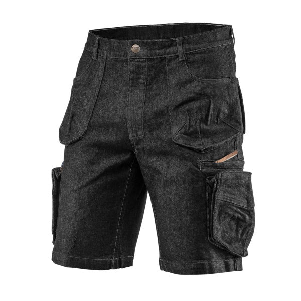 NEO Tools Lühikesed tööpüksid DENIM, mustad