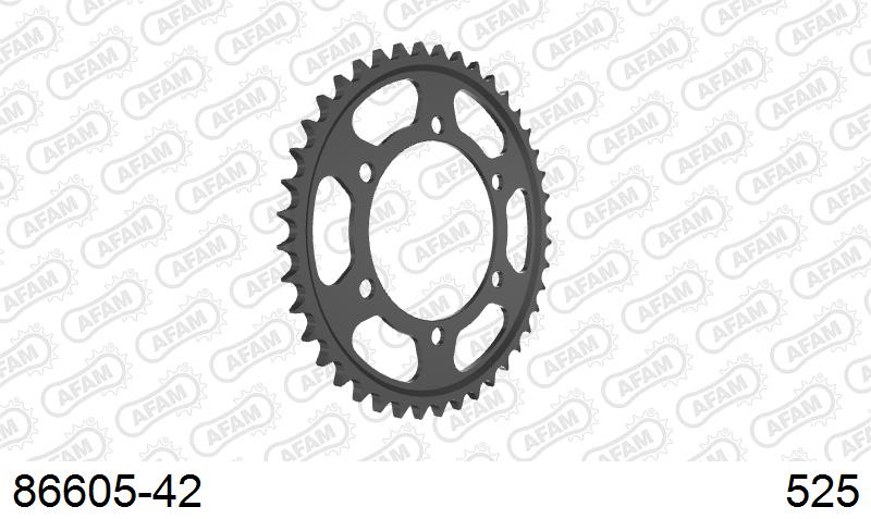 AFAM Tagumine hammasratas 86605-42, 42z, samm 525, teras