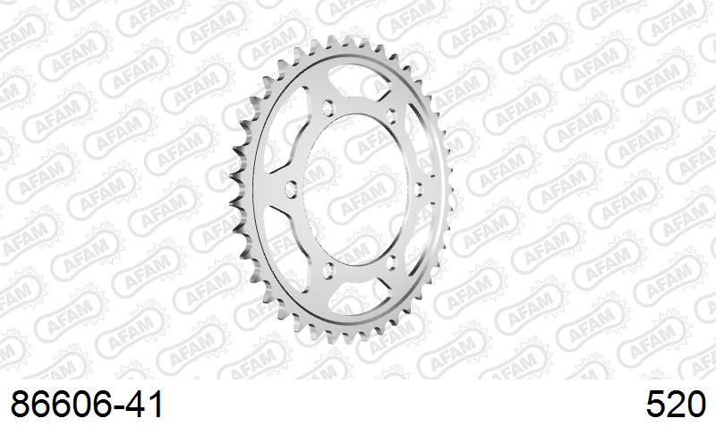 AFAM Tagumine hammasratas 86606-41, 41z, samm 520, teras