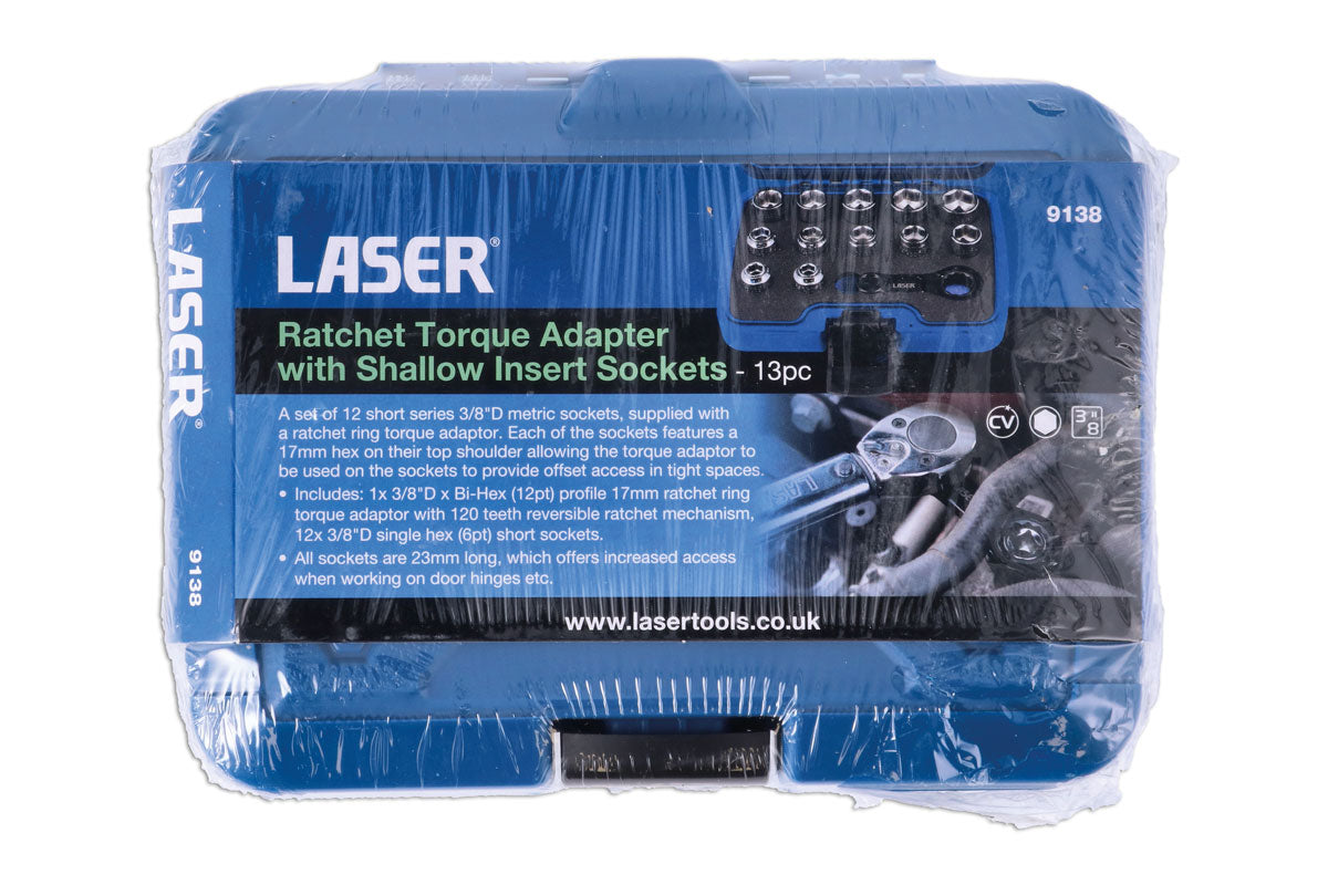 Räikvõtme pöördemomendi adapter madalate vahetuspadrunitega 13 osa
