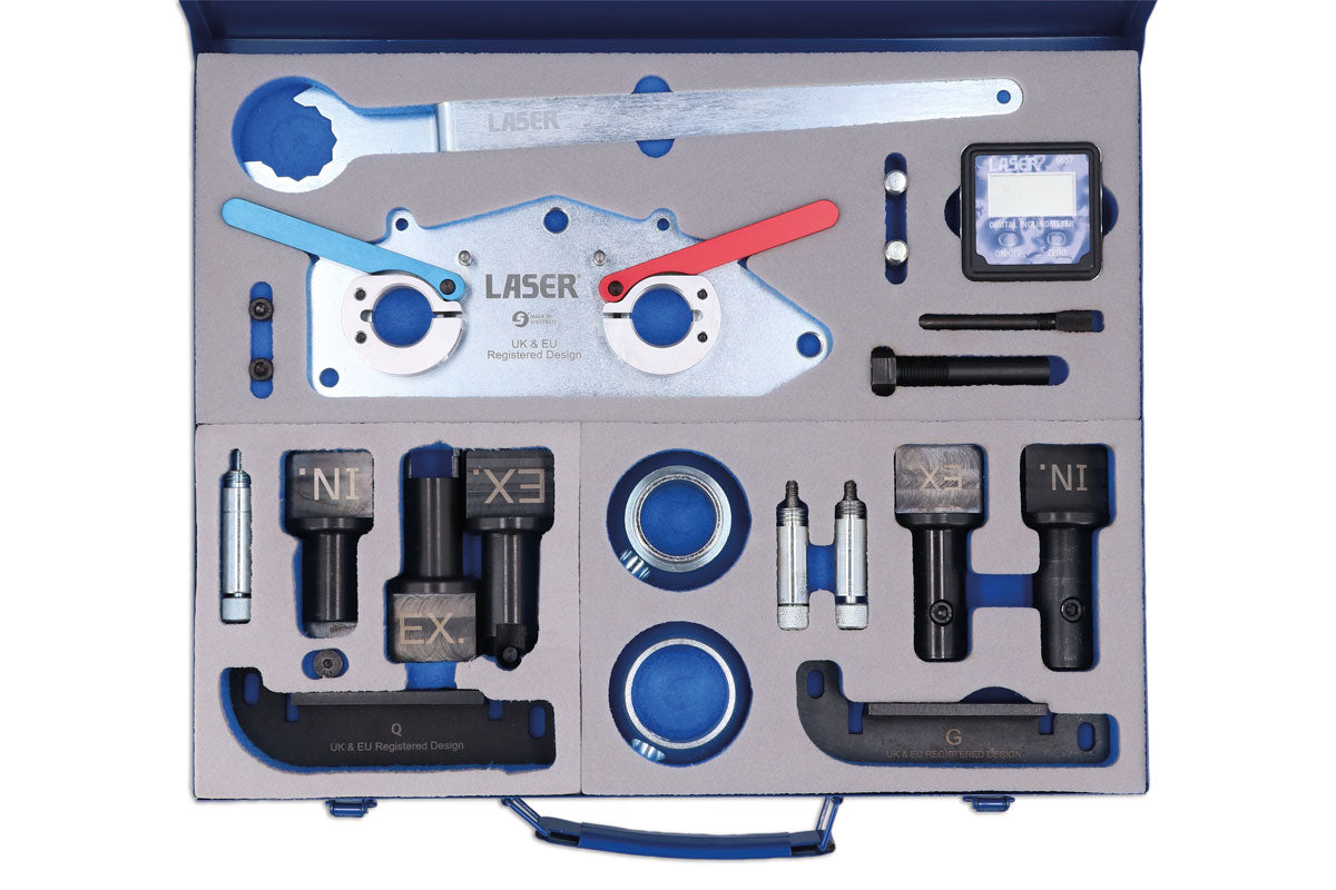 Laser Tools Mootori ajastuskomplekt - VW Group 1.0, 1.2, 1.4, 1.5 TSi bensiin
