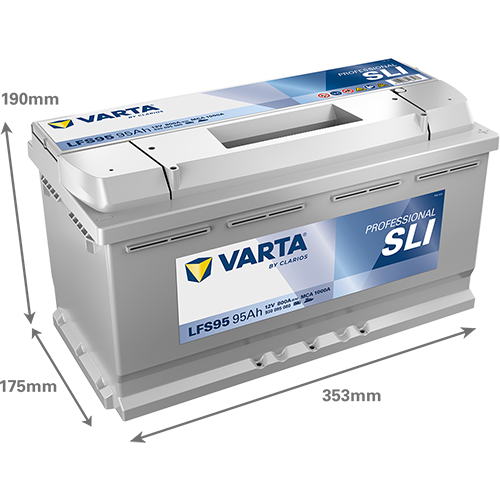 VARTA Professional SLI 930095080 käivitus- ja tarbeaku 95 Ah 800 A L-