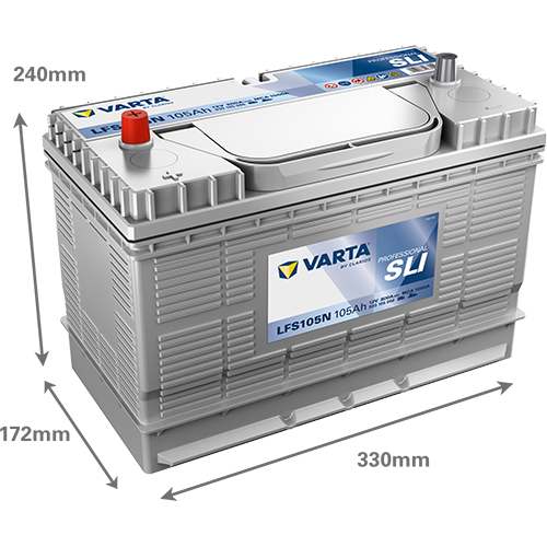 VARTA Professional SLI 930105080 käivitus- ja tarbeaku 105 Ah 800 A L-