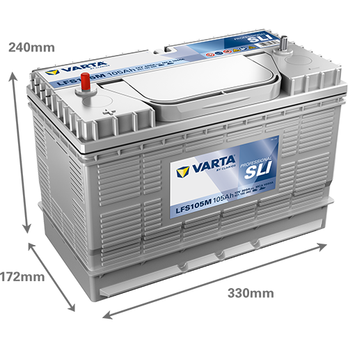 VARTA Professional SLI 931105080 käivitus- ja tarbeaku 105 Ah 800 A