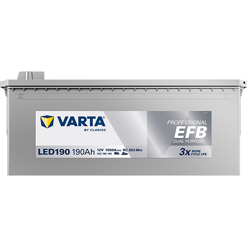 VARTA Professional EFB 932190105 käivitus- ja tarbeaku 190 Ah 1050 A L+
