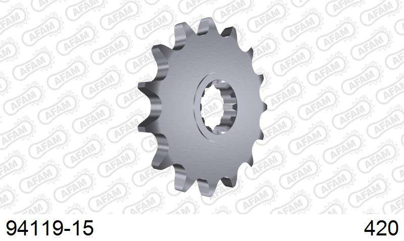 AFAM Eesmine hammasratas 94119-15, 15z, samm 420, teras