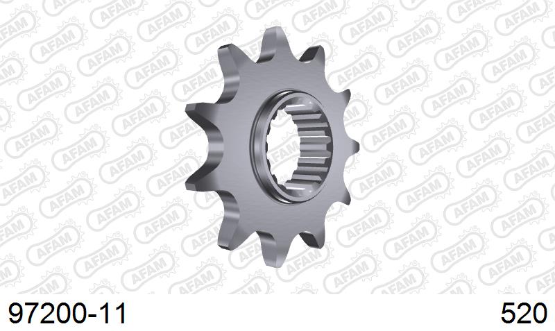 AFAM Eesmine hammasratas 97200-11, 11z, samm 520, teras