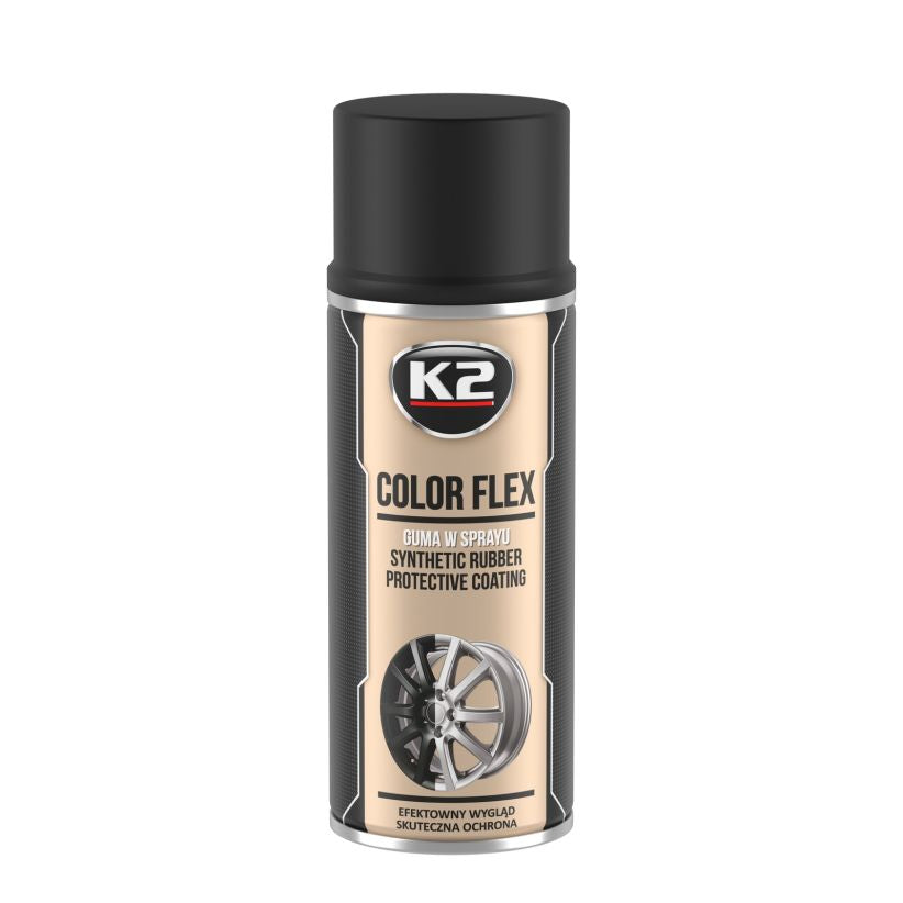 K2 Color Flex kummivärv spreis, matt must