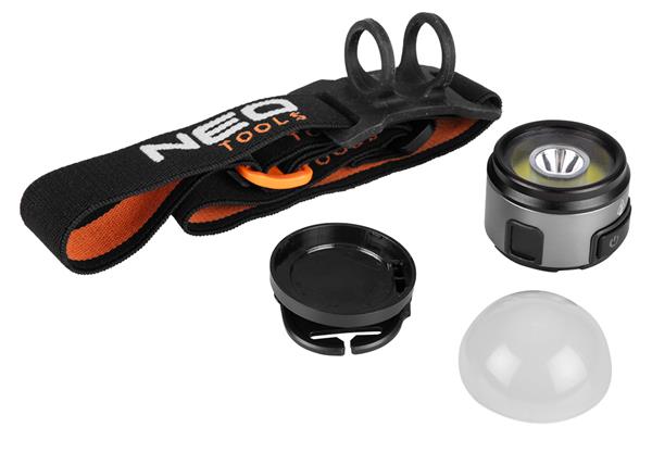 NEO Tools Aku-pealamp matkaks 250+200 lm
