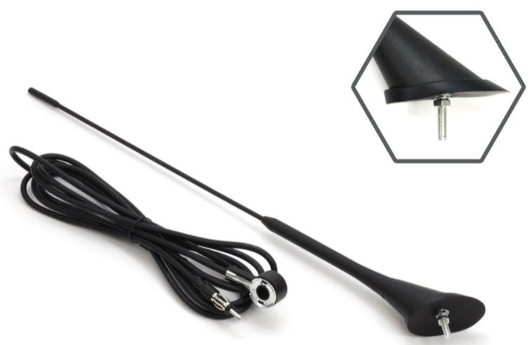 AMiO Autoantenn 40 cm, kaabel 3 m