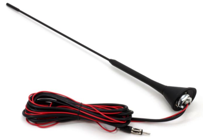 AMiO Võimendiga autoantenn 40 cm, kaabel 3 m