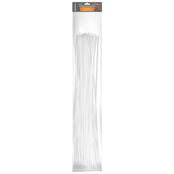 Tecmaxx Kaablisidemed 920 x 9 mm, valge, 50 tk