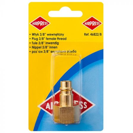 Airpress Kiirliitmiku nippel 3/8", sisekeere