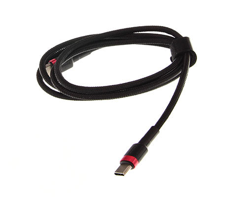 Baseus Laadimiskaabel USB-C - USB-C Cafule, PD 2.0, QC 3.0, 60 W, 1 m, must-punane