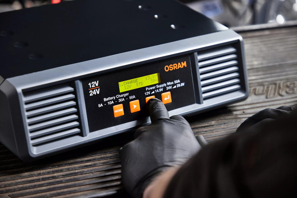 OSRAM BATTERYcharge PRO 50A akulaadija