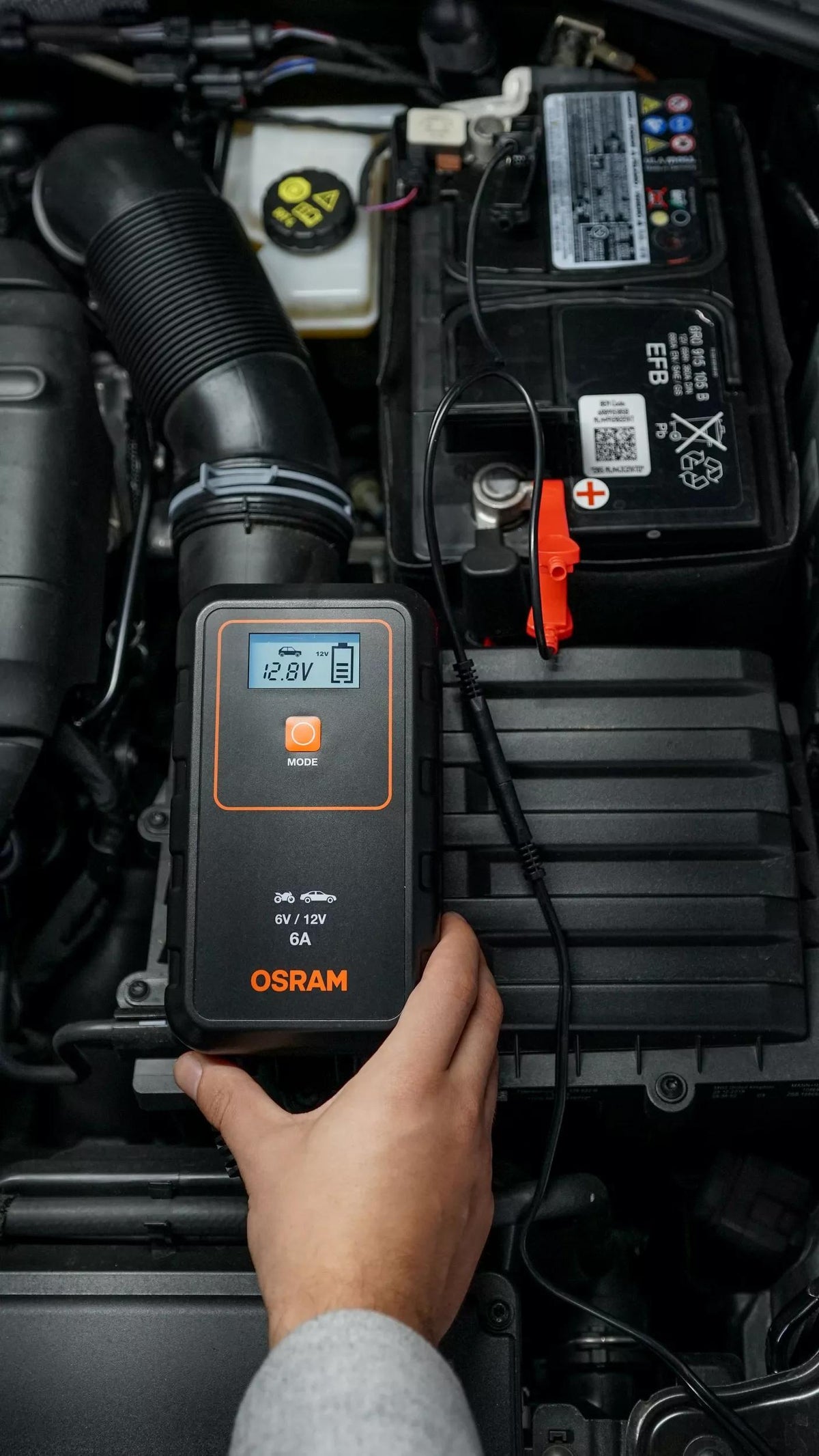 OSRAM BATTERYcharge 908 akulaadija