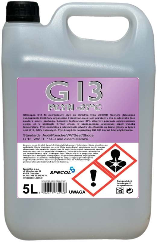 Specol Glikospec G12+ jahutusvedelik, -37 °C, roosa