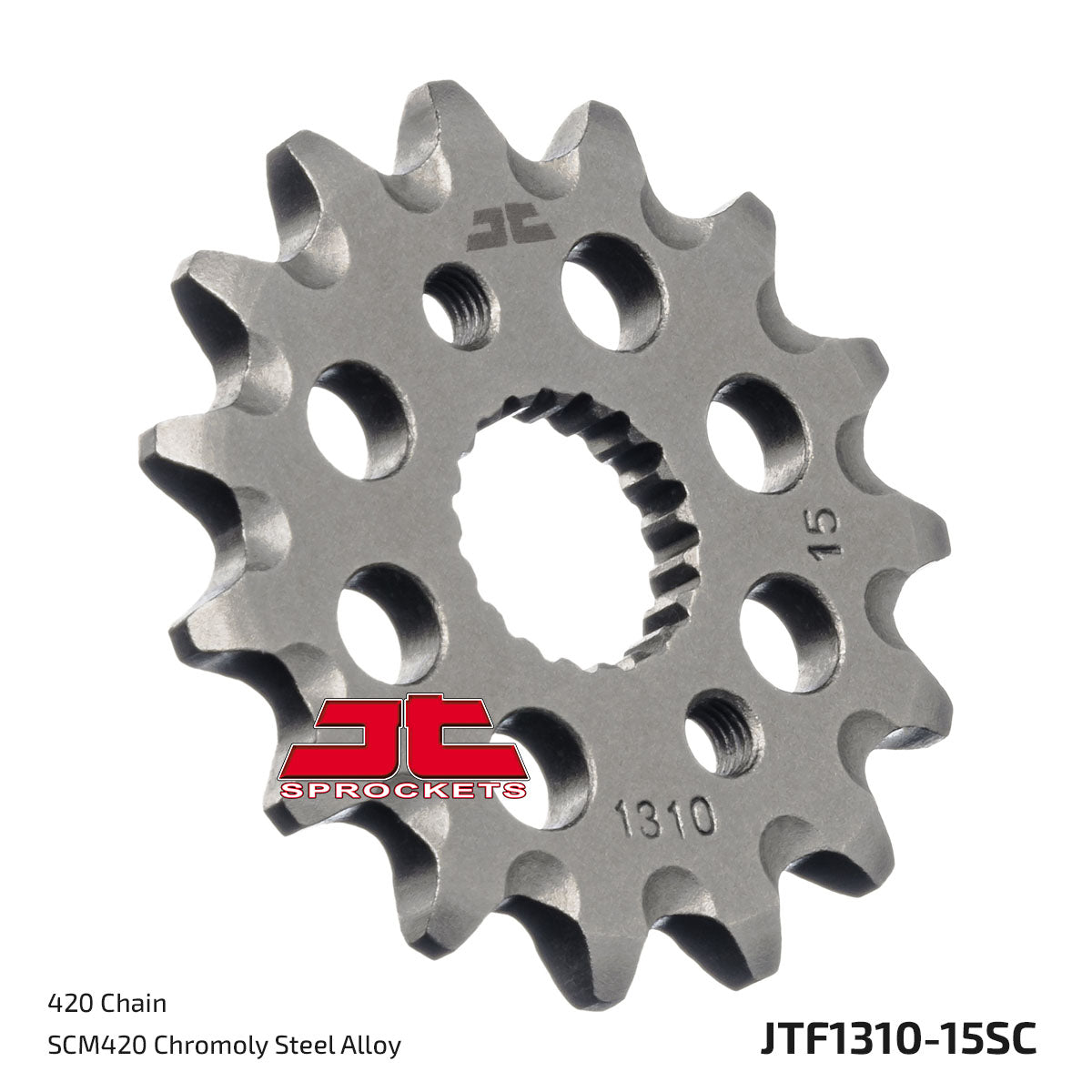 JT Sprockets Eesmine hammasratas JTF1310.15SC, 15z, samm 420, isepuhastuv