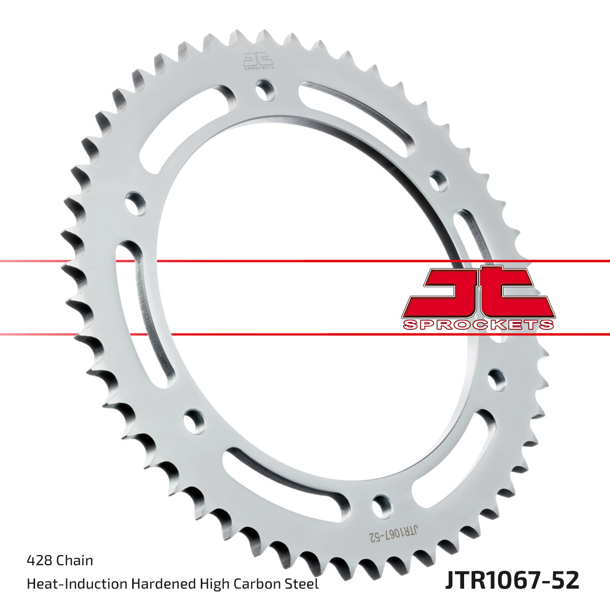 JT Sprockets Tagumine hammasratas JTR1067.52, 52z, samm 428