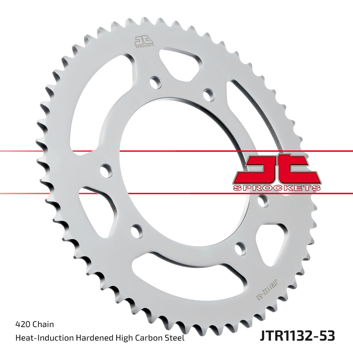 JT Sprockets Tagumine hammasratas JTR1132.53, 53z, samm 420