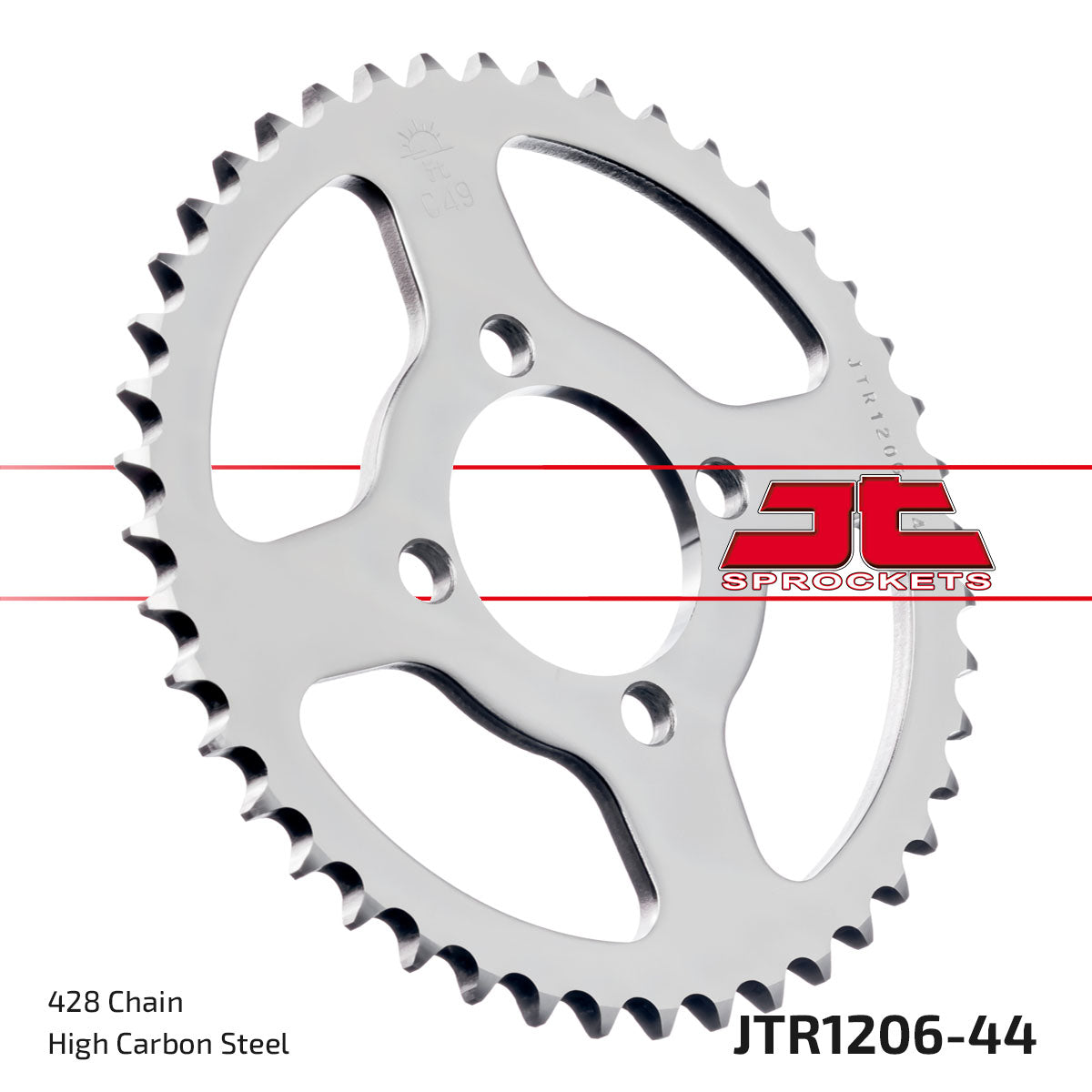 JT Sprockets Tagumine hammasratas JTR1206.44, 44z, samm 428