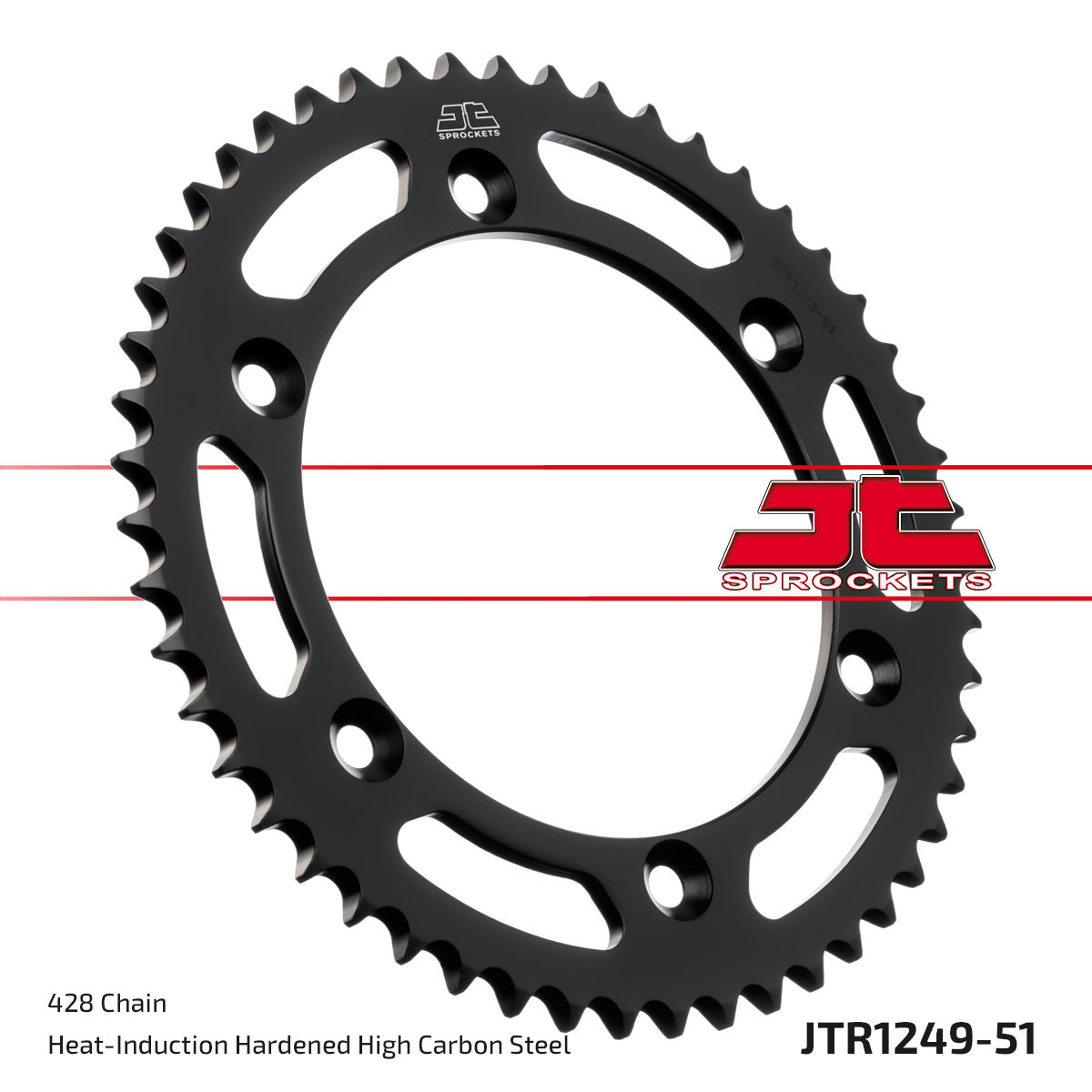 JT Sprockets Tagumine hammasratas JTR1249.51, 51z, samm 428