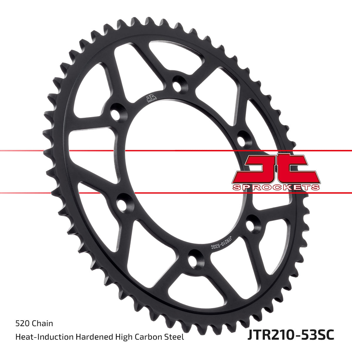 JT Sprockets Tagumine hammasratas JTR210.53SC, 53z, samm 520, isepuhastuv