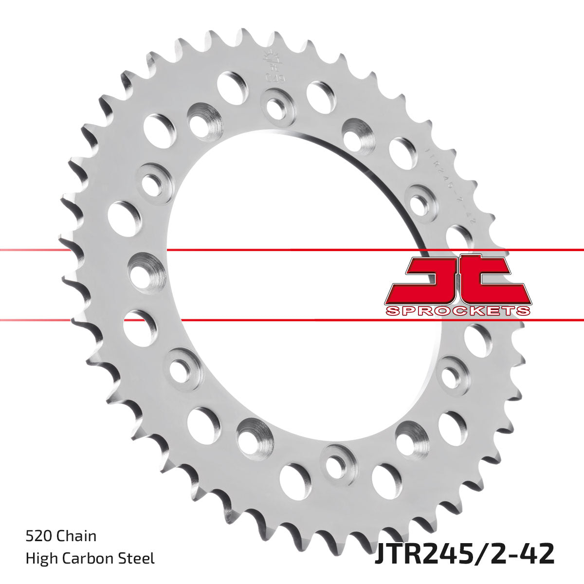 JT Sprockets Tagumine hammasratas JTR245/2.42, 42z, samm 520