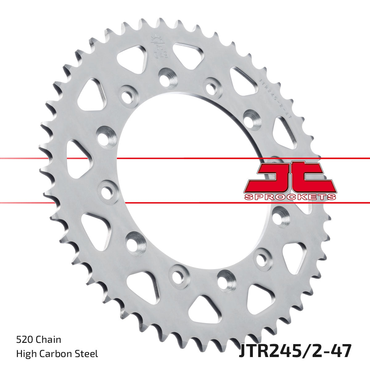 JT Sprockets Tagumine hammasratas JTR245/2.47, 47z, samm 520