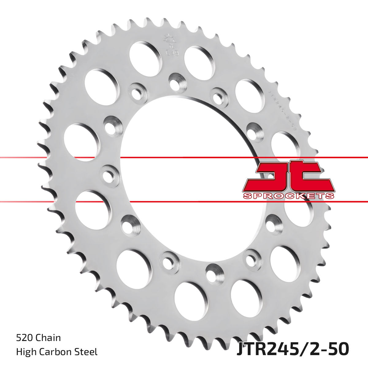 JT Sprockets Tagumine hammasratas JTR245/2.50, 50z, samm 520
