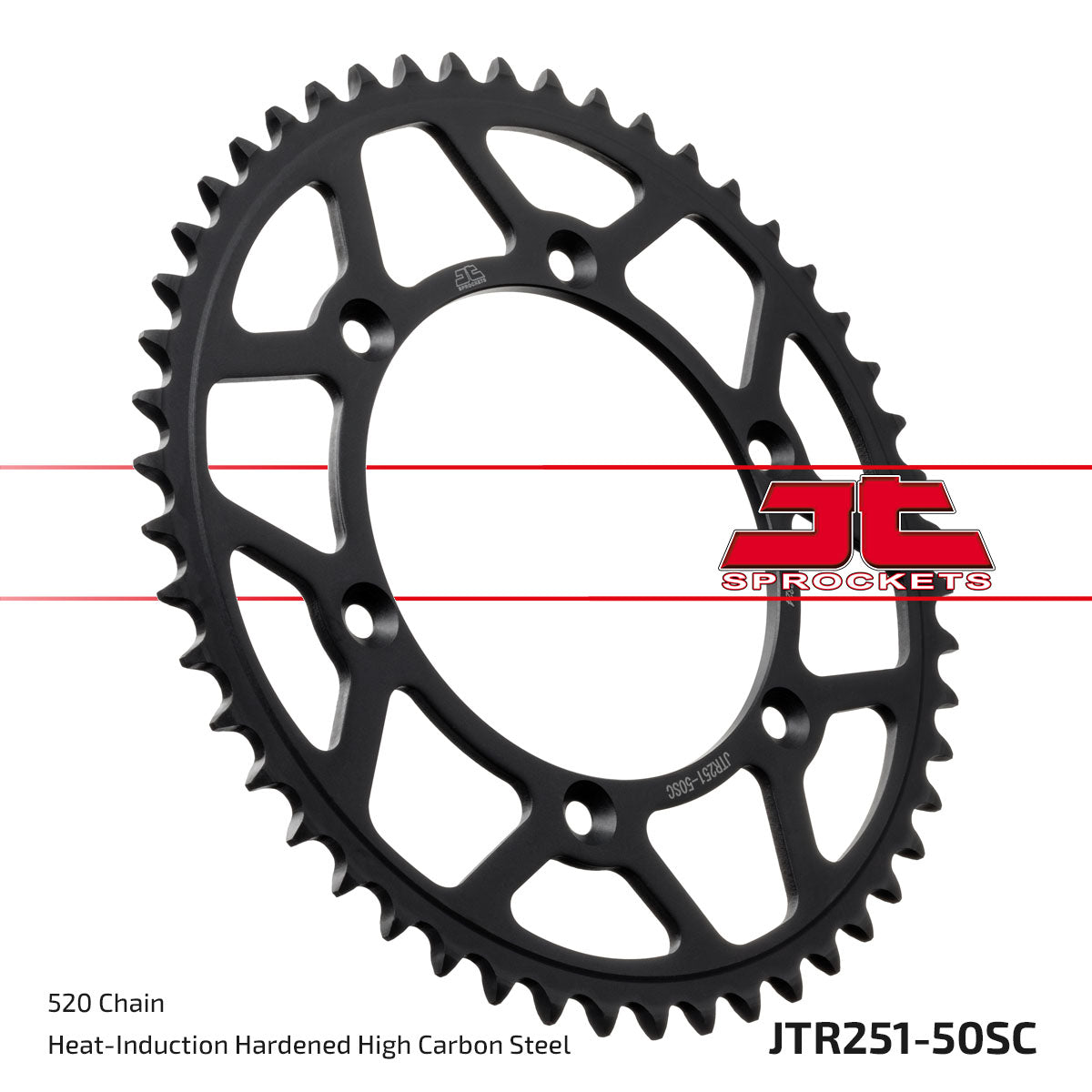 JT Sprockets Tagumine hammasratas JTR251.50SC, 50z, samm 520, isepuhastuv