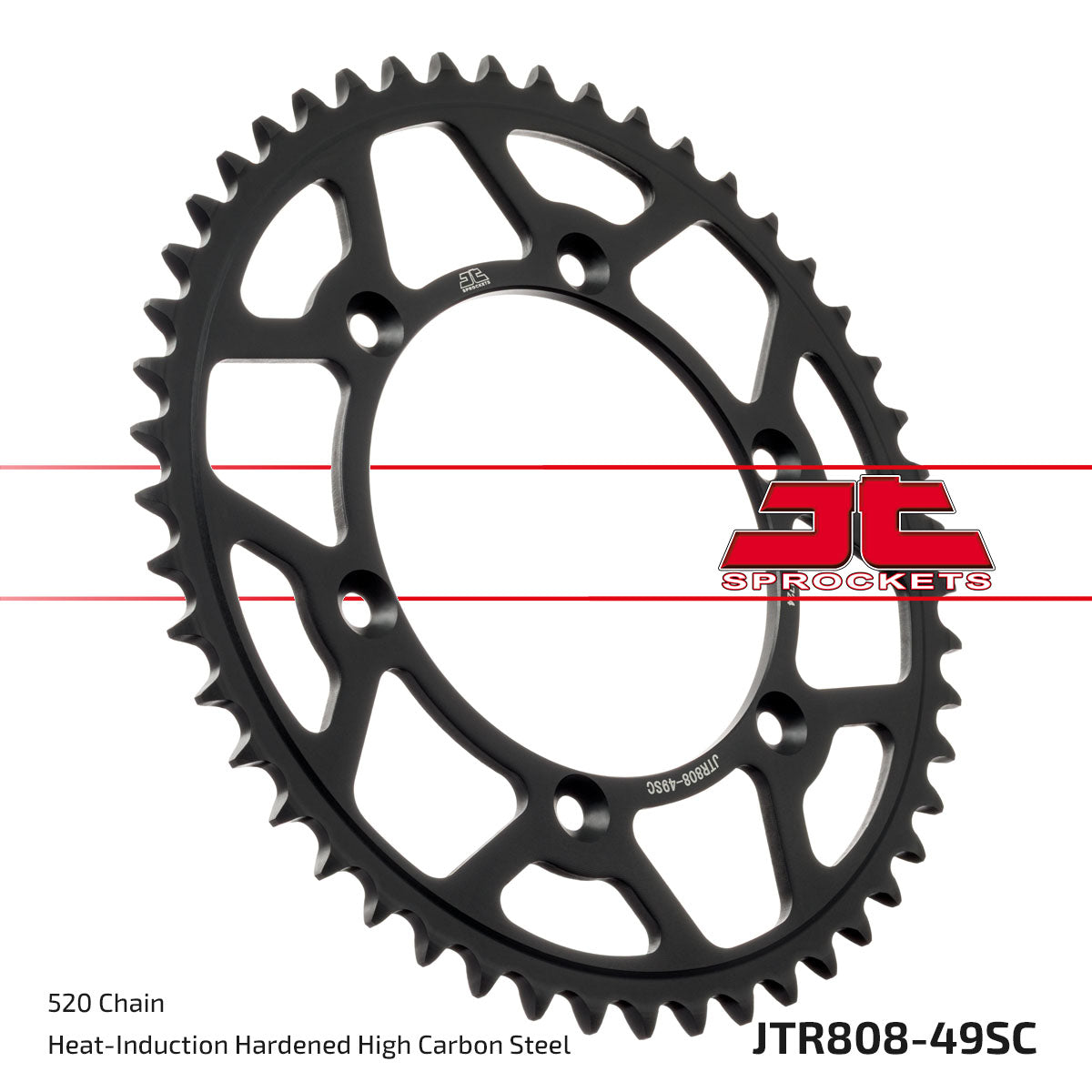 JT Sprockets Tagumine hammasratas JTR808.49SC, 49z, samm 520, isepuhastuv