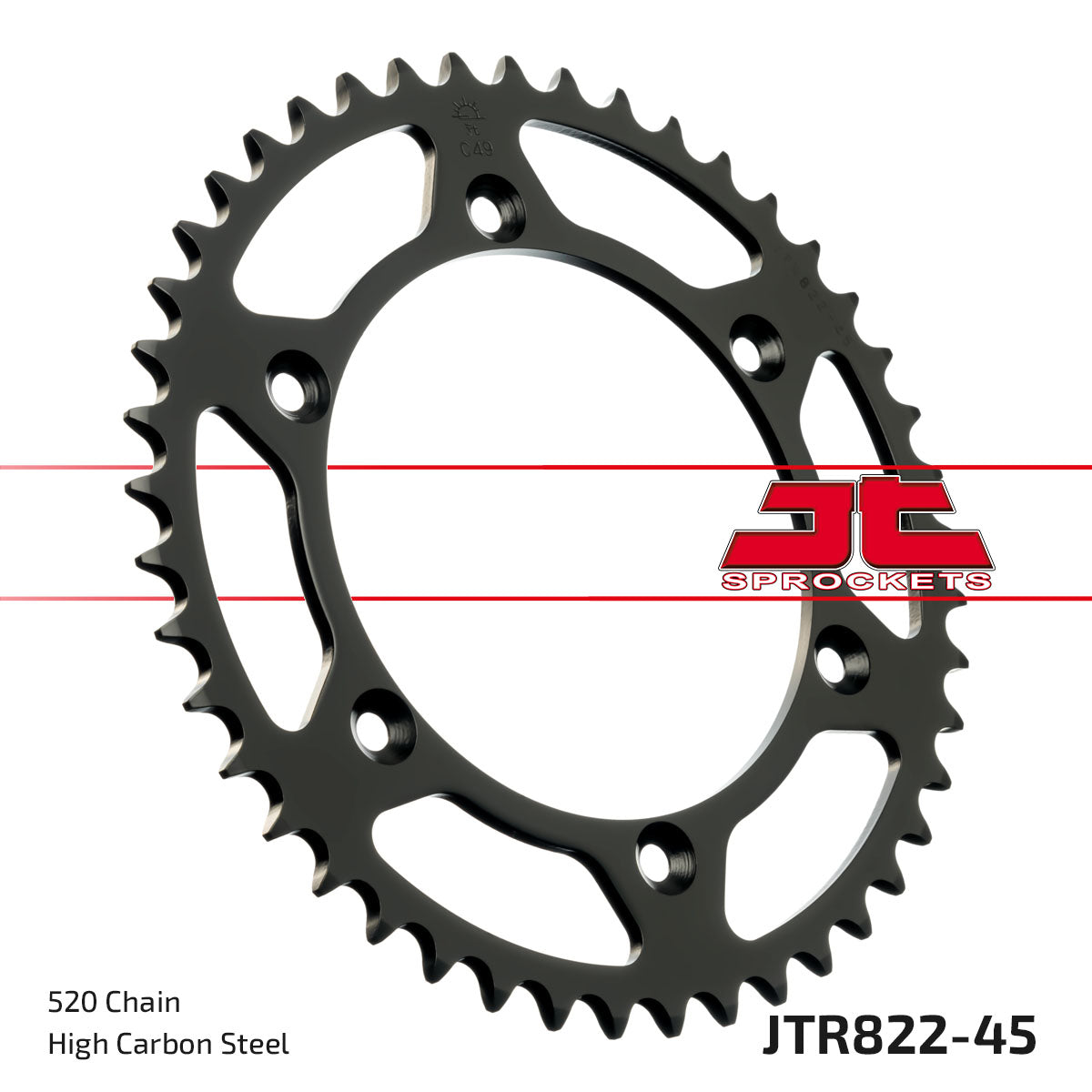 JT Sprockets Tagumine hammasratas JTR822.45, 45z, samm 520