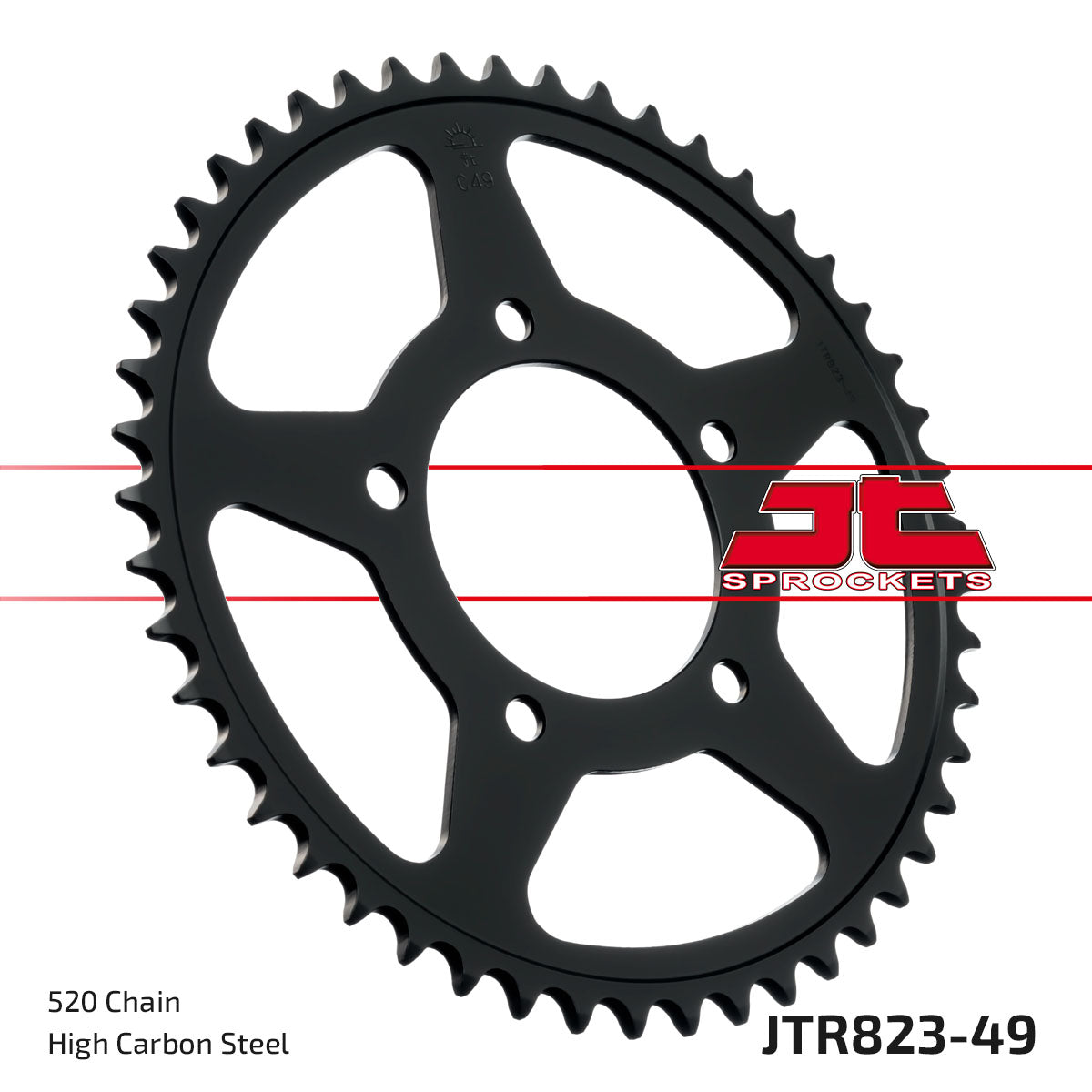 JT Sprockets Tagumine hammasratas JTR823.49, 49z, samm 520