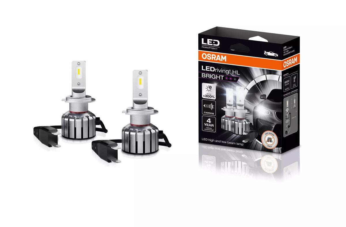 OSRAM LEDriving HL BRIGHT H7/H18 12 V 19 W LED-pirn