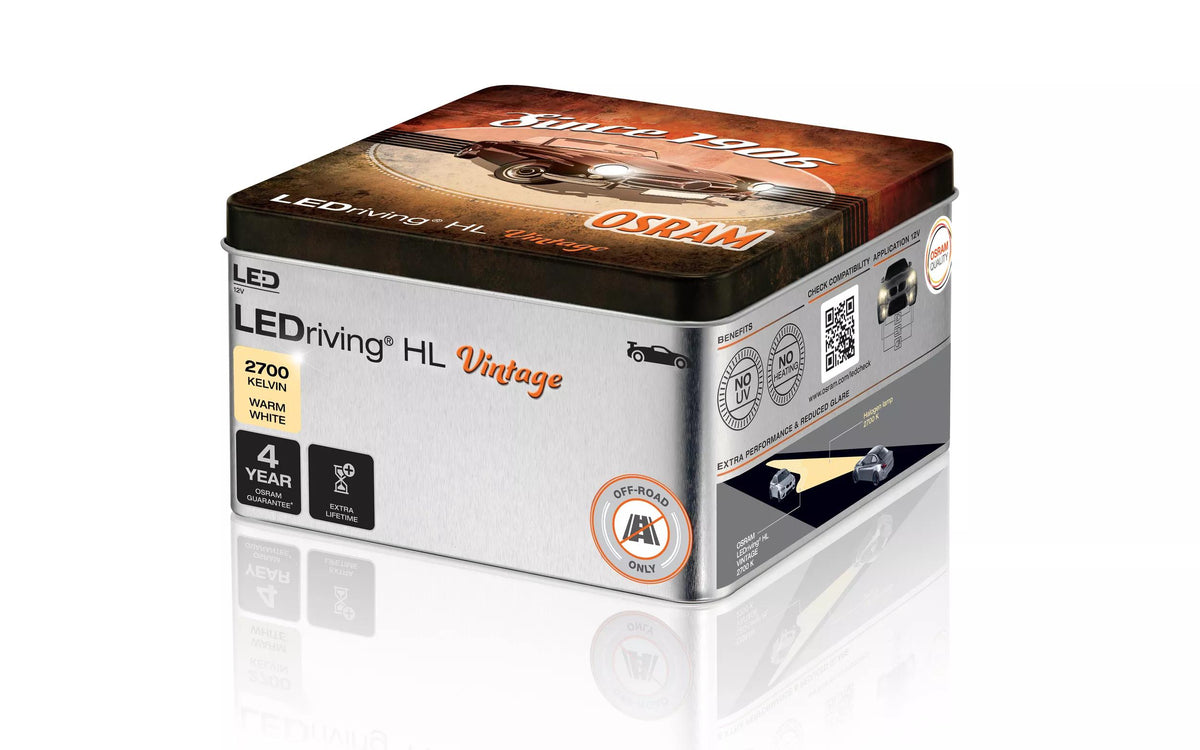 OSRAM LEDriving HL VINTAGE H7/H18 12 V 19 W LED-pirn
