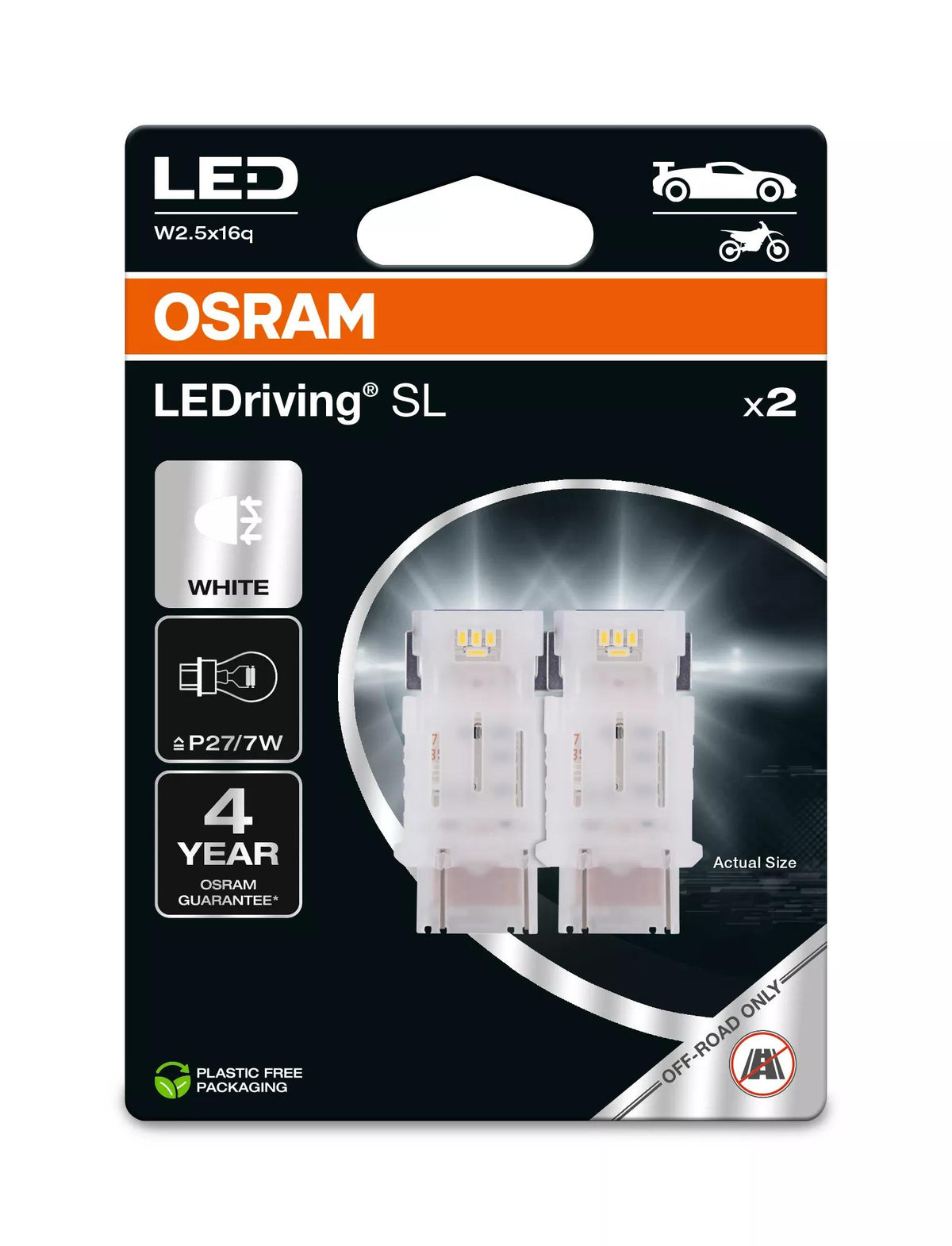 OSRAM LEDriving SL P27/7W WHITE 12 V 1 W LED-signaalpirn