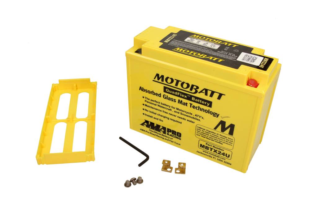 Motobatt Mootorratta aku 12V 25Ah 300A, plusspool paremal