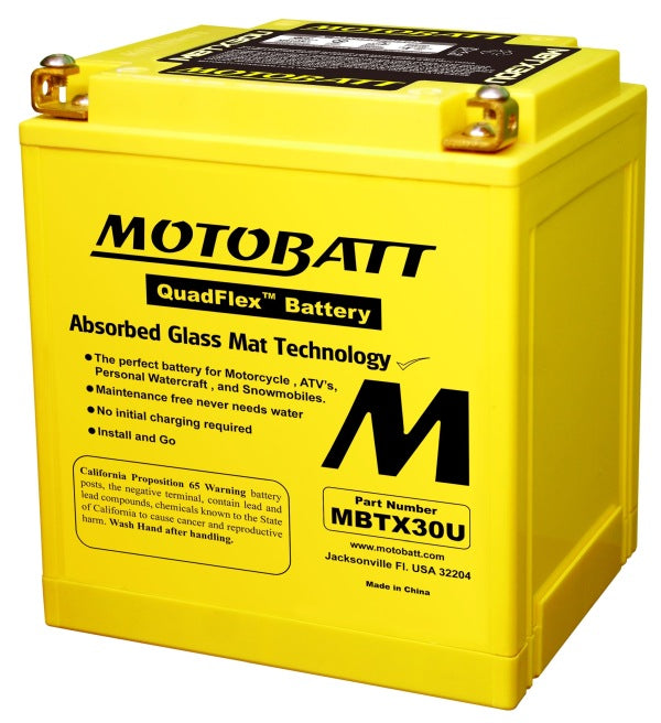 Motobatt Mootorratta aku 12V 32Ah 390A, plusspool paremal