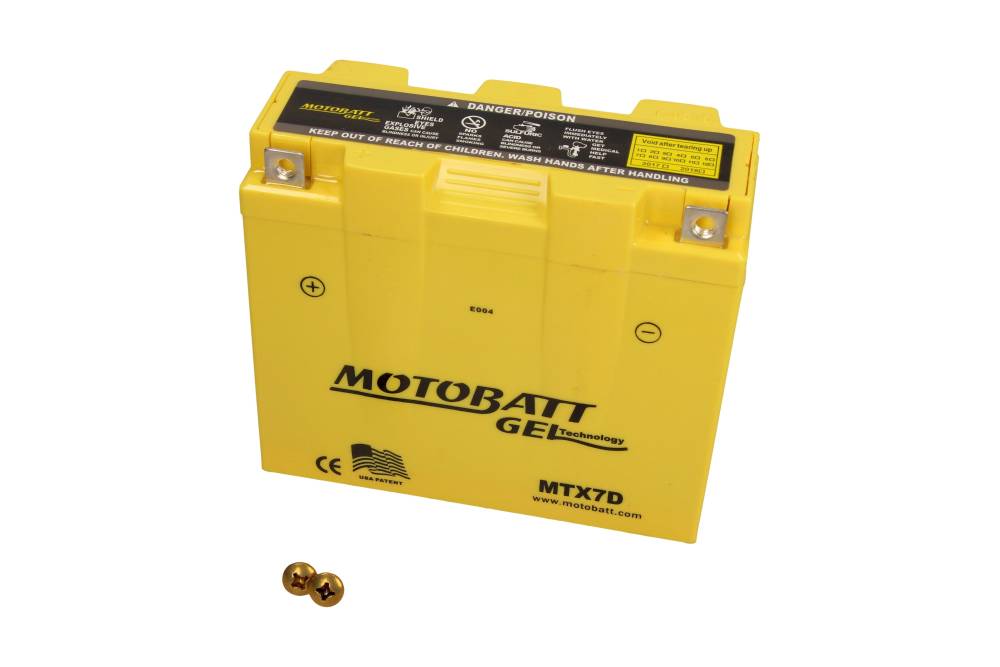 Motobatt Mootorratta aku 12V 7Ah 110A, plusspool paremal