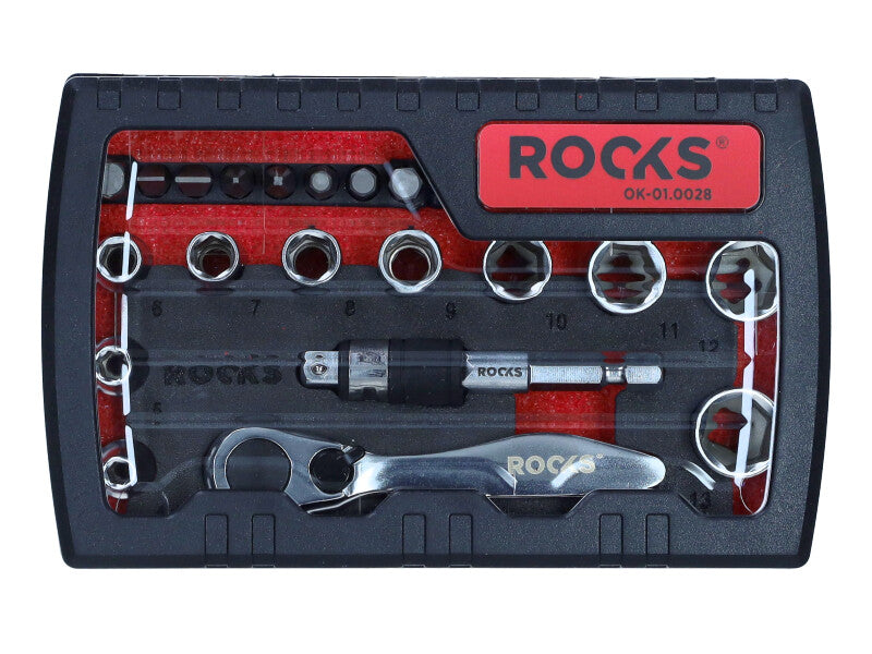 ROOKS Tööriistakomplekt 1/4″ 28 osa SMART