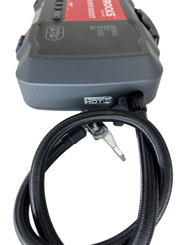 ROOKS Booster käivitusseade kompressoriga 12V 1000/2000 A 10 BAR 55,5 Wh