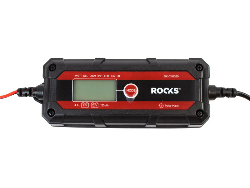ROOKS Elektrooniline nutikas akulaadija SMART 6/12 V 4 A 120 AH LCD