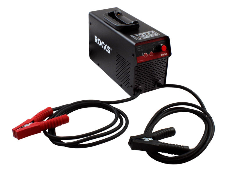 ROOKS Inverter-akulaadija käivitusfunktsiooniga START 12 / 24 V 80 A 600 A 800 Ah LCD, kaablid 2,1 m