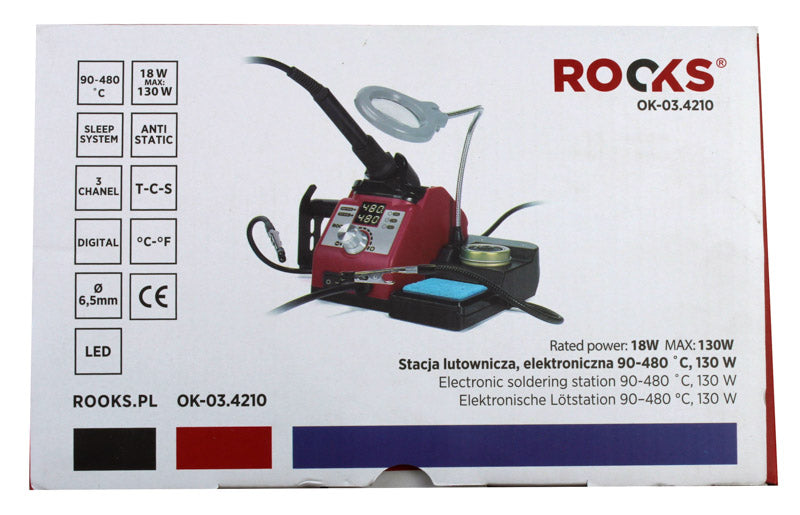 ROOKS Elektrooniline jootejaam 90-480 ˚C 130 W