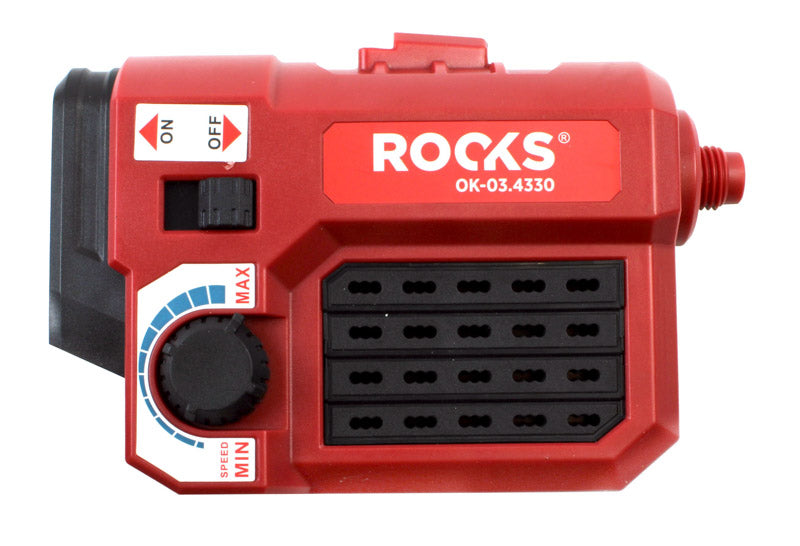 ROOKS 20V AQ-ONE painduv universaalne minilihvija 5-33 K, kompl. tarvikute ja 2 Ah akuga