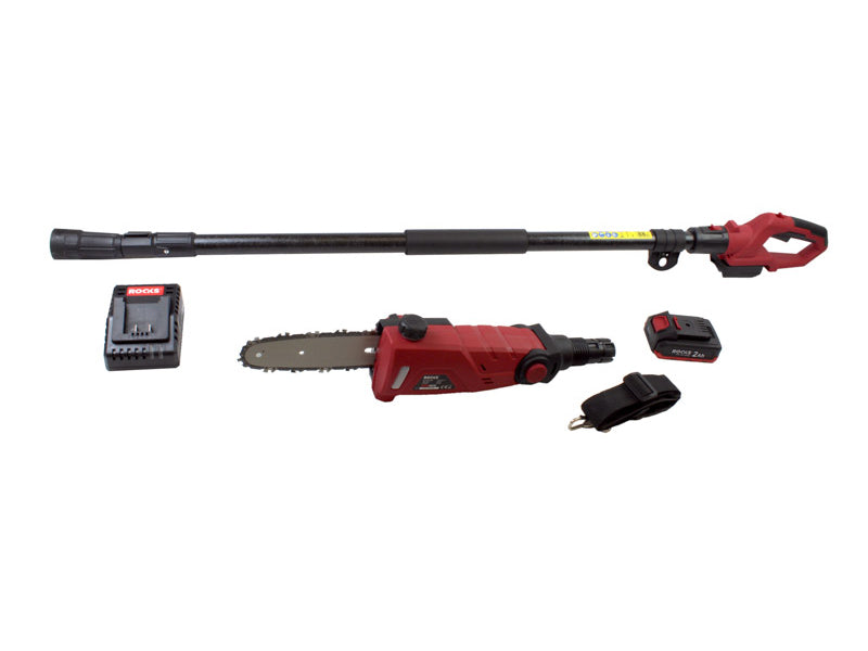 ROOKS 20V AQ-ONE kettsaag varrel 2,65 m 200 mm, kompl. 2Ah akuga