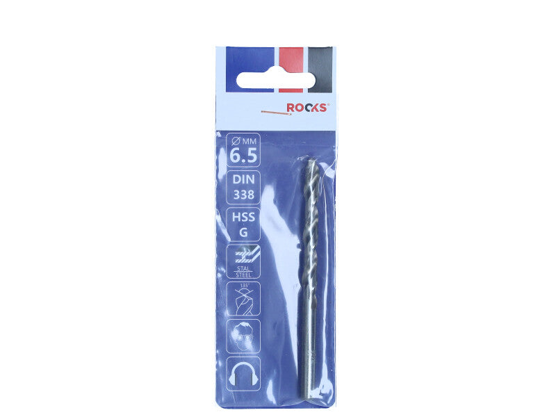 ROOKS Metallipuur PRO ∅ 6,5 mm HSS G 900 N/mm2 DIN 338