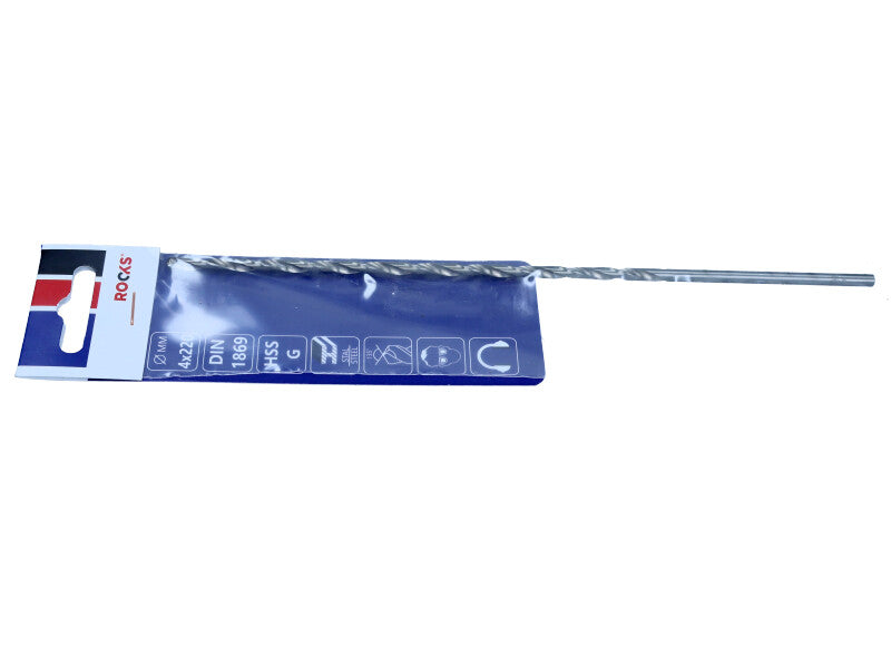 ROOKS Metallipuur XXL ∅ 4,0 x 220 mm HSS G 900 N/mm2 DIN 1869