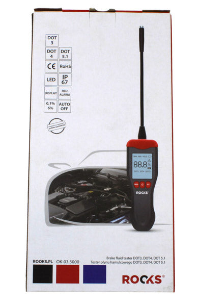 ROOKS Pidurivedeliku tester DOT 3 DOT 4 DOT 5.1